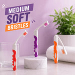 Pack of 3 Foldable Travel Toothbrushes