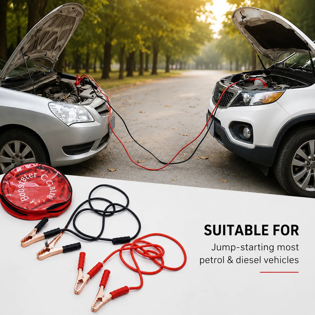 Heavy Duty Wire Emergency Roadside Assistance Jumper Cable
