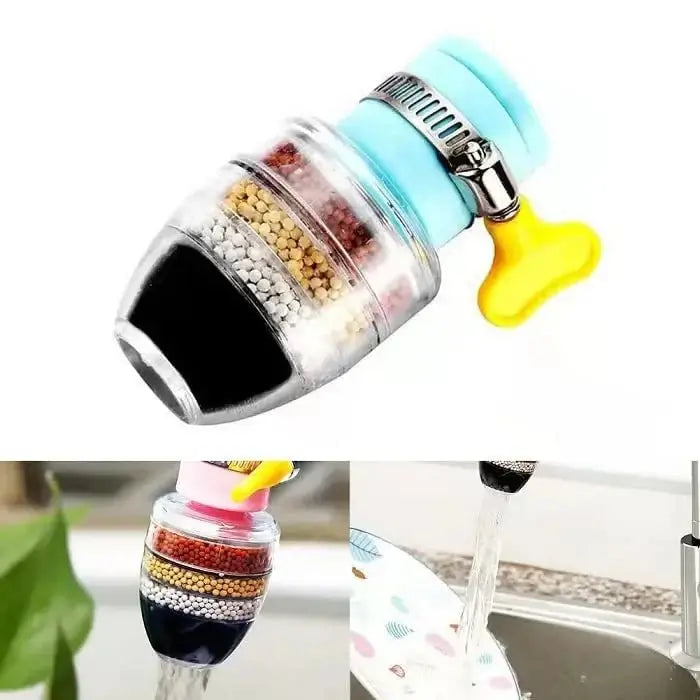 6 Layers Water Purifier Filter Faucet | Universal Tap Water Filter for Kitchen & Home - Dreamzhub