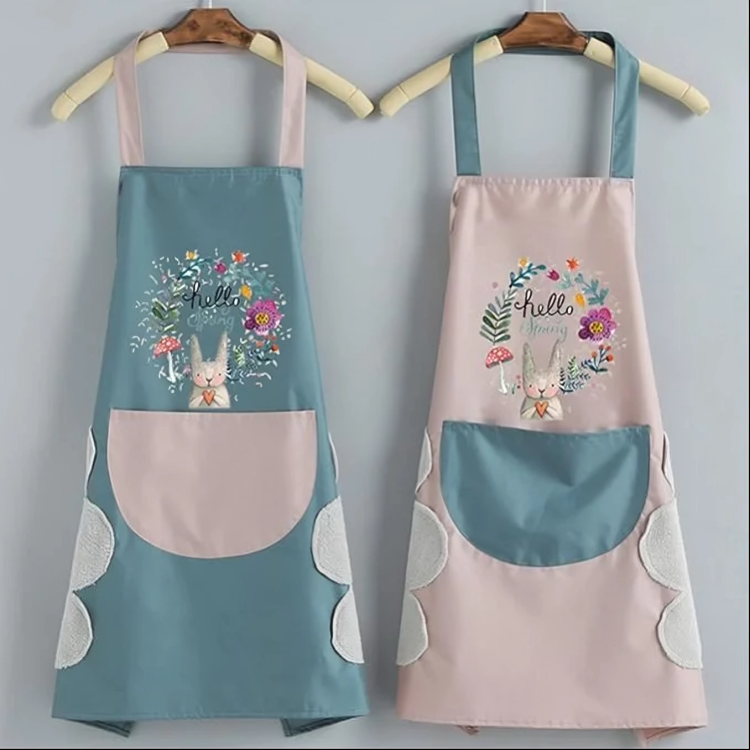 Cute Kitchen Apron with Front Pocket