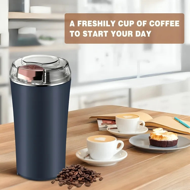 Stainless Electric Portable Grinder | USB Rechargeable & Compact for Coffee & Spices