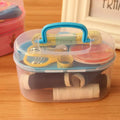 SD Double Layer Small & Portable Travel Sewing Kits Box