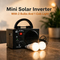 Solar Backup Lighting Kit with Dual Bulbs & COB Lamp