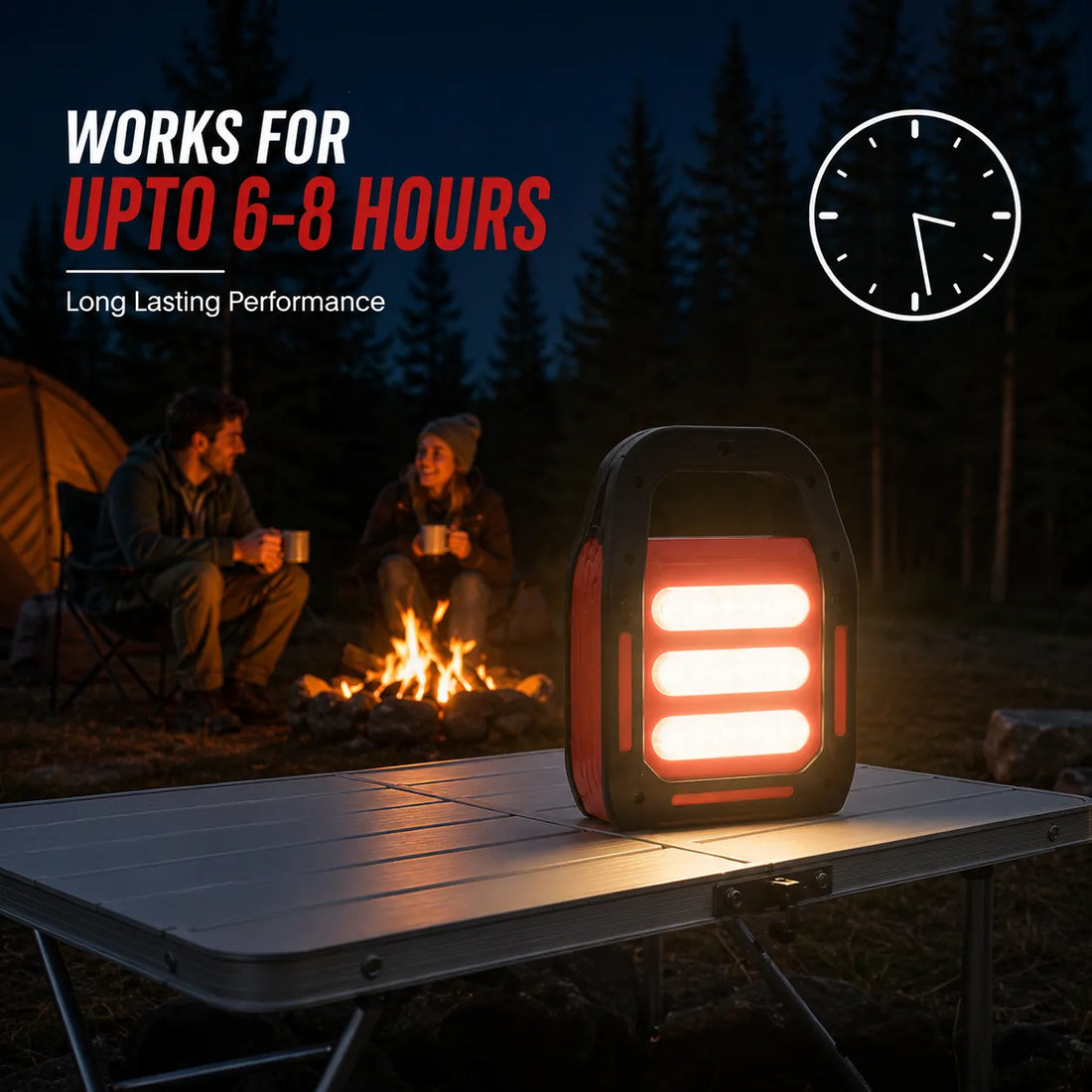 Multi-Purpose Solar Lantern with Long-Range LED Torch