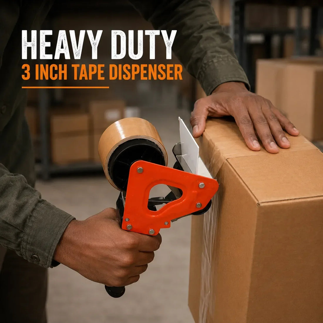 Heavy Duty 3-Inch Packing Tape Dispenser