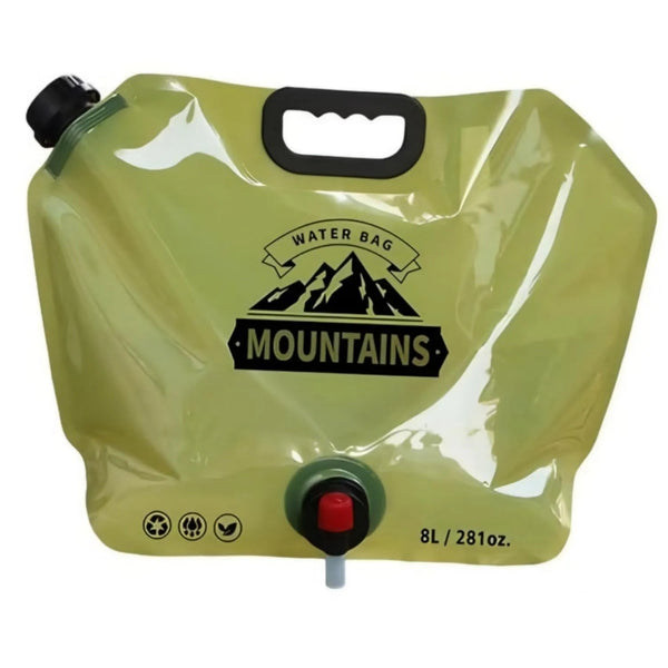 8L Outdoor Foldable Water Storage Bag with Tap