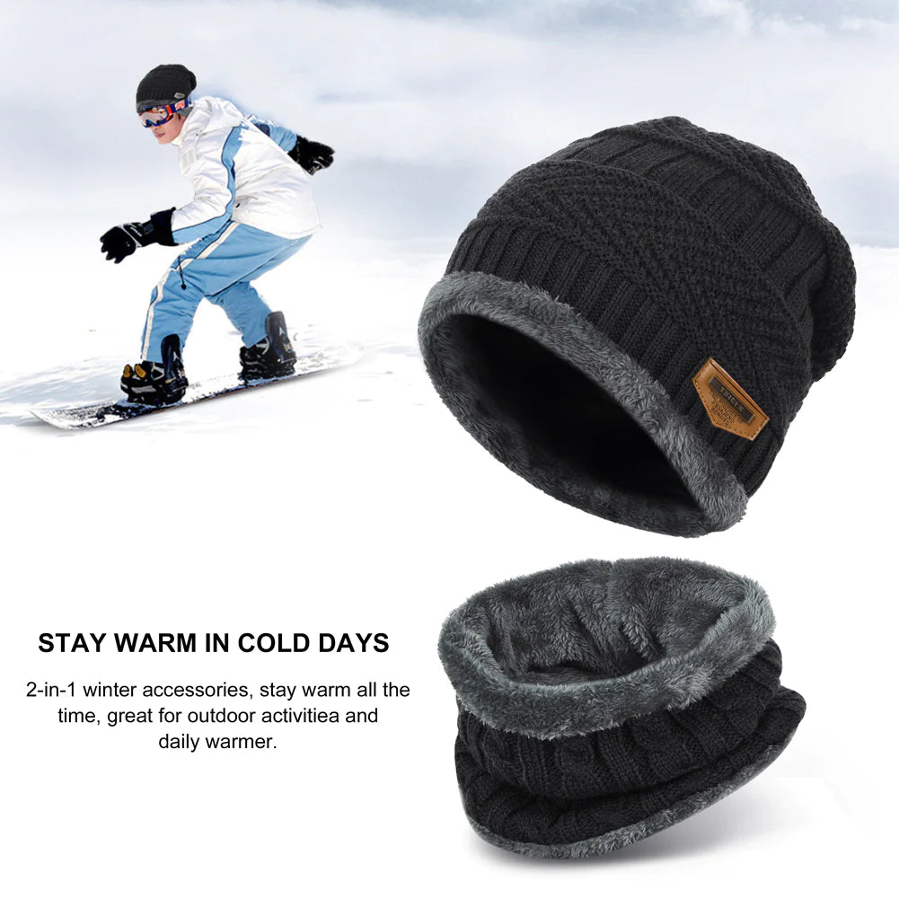 Woolen Muffler Cap