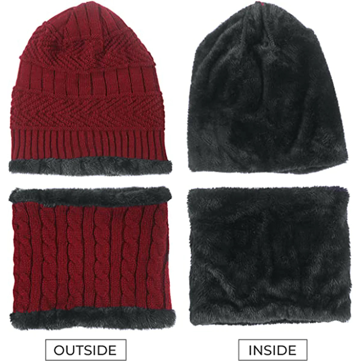 Woolen Muffler Cap