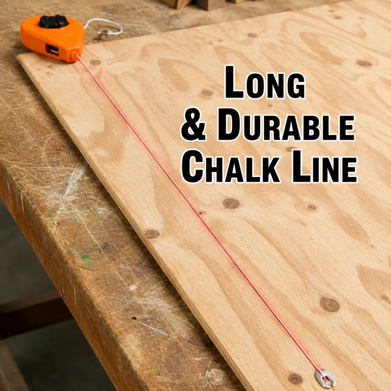 Chalk Line Reel Set with Leveler