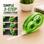 Smooth-Glide Correction Tape – Pack of 3