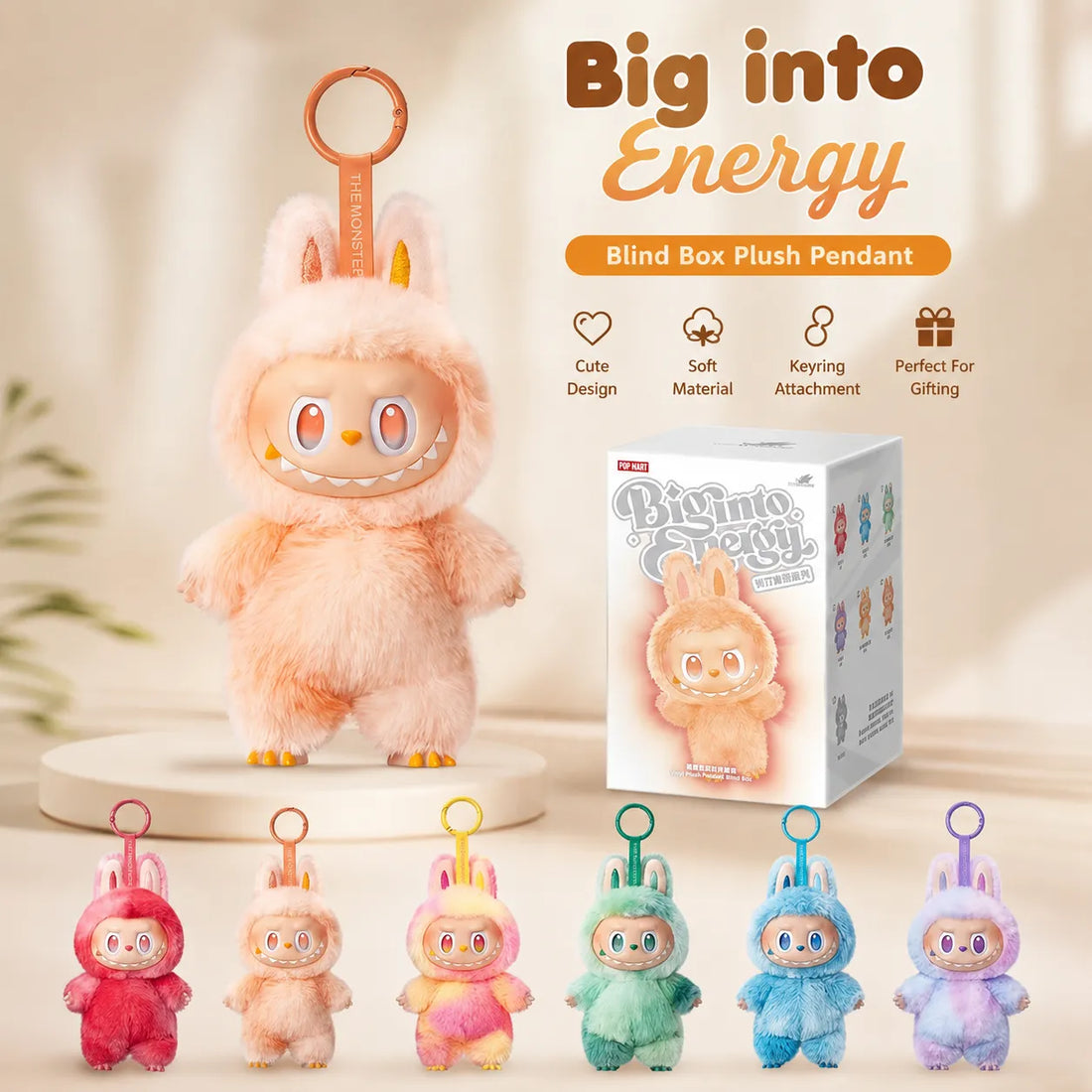 LABUBU Doll Keychain | Collectible Tie Dye Toy