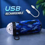 Portable Wireless Speaker With RGB Disco LED