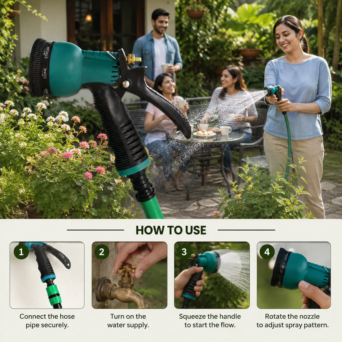 Multi-Function High-Pressure Water Spray Gun