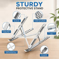 Adjustable Heavy-Duty Metal Laptop Stand