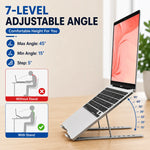 Adjustable Heavy-Duty Metal Laptop Stand