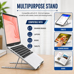 Adjustable Heavy-Duty Metal Laptop Stand