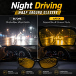 Wrap-Around HD Night Driving Glasses