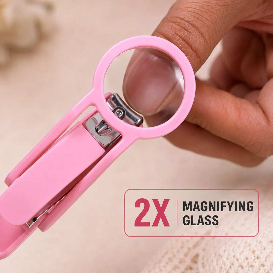 Nail Clipper With Magnifying Glass