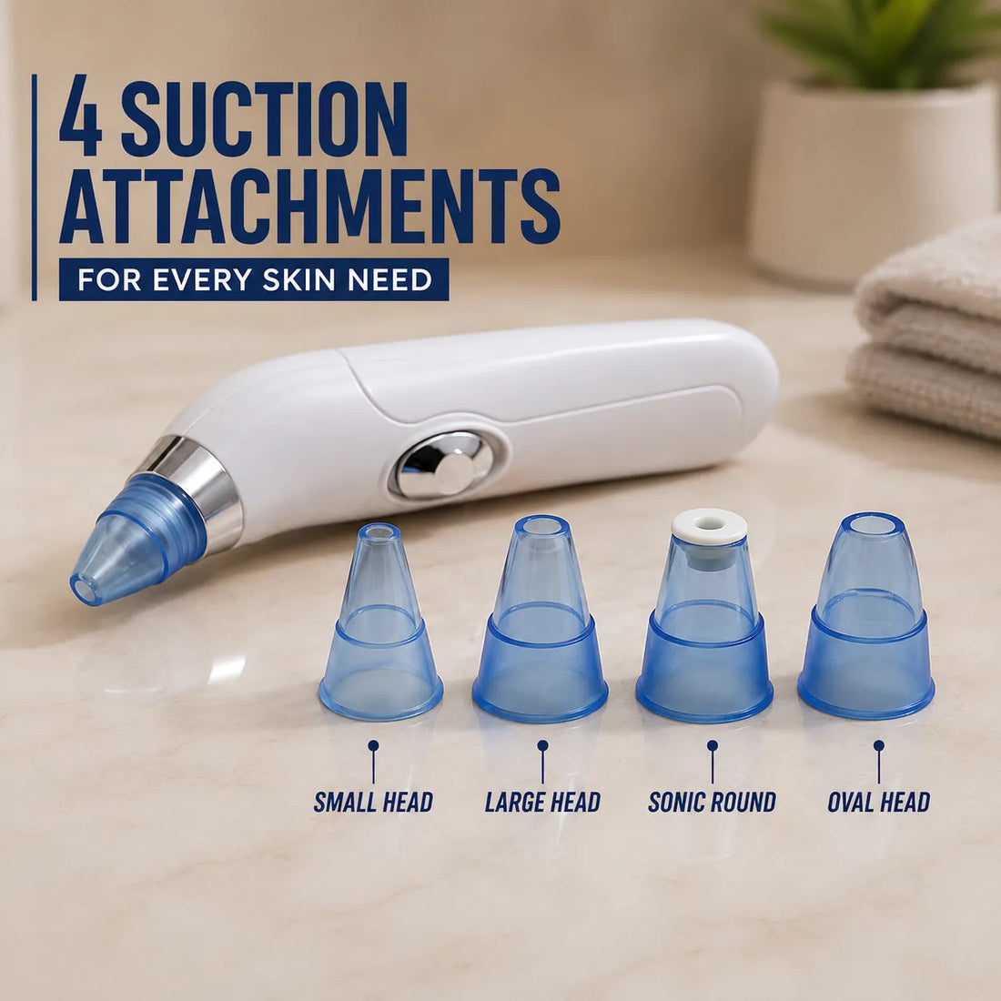 4 In 1 Multi-Function Blackhead Remover With Free Mens Trimmer