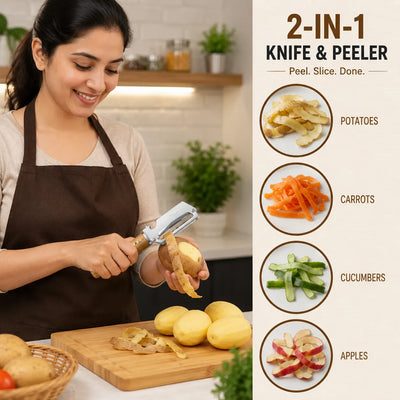 2-in-1 Knife Peeler