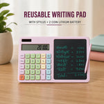 Digital Calculator with Reusable Writing Pad