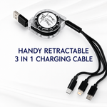 3-in-1 Retractable Multi-Device Charging Cable