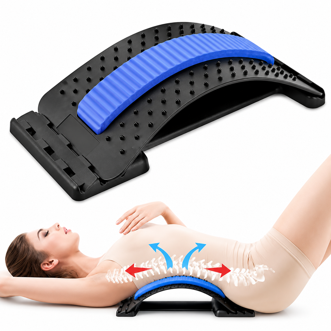 Adjustable Multi-Level Lumbar Back Stretching Support