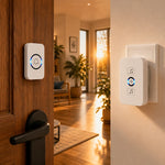 Wireless Door Bell Chime Kit |Panic/Emergency Button for Elderly, LED Indicator Wireless Door Chime (32 Tunes)