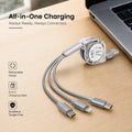 3-in-1 Retractable Multi-Device Charging Cable