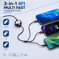 3-in-1 Retractable Multi-Device Charging Cable