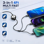 3-in-1 Retractable Multi-Device Charging Cable