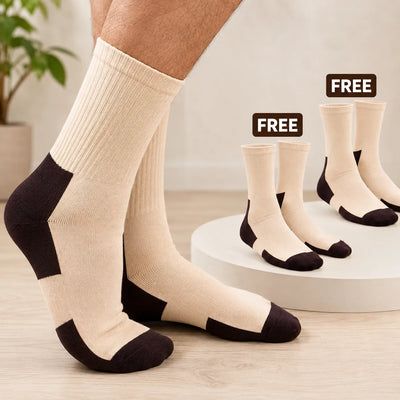 Heel & Toe Soft & Extra Padded Socks (Buy 1 Get 2 Pairs FREE)