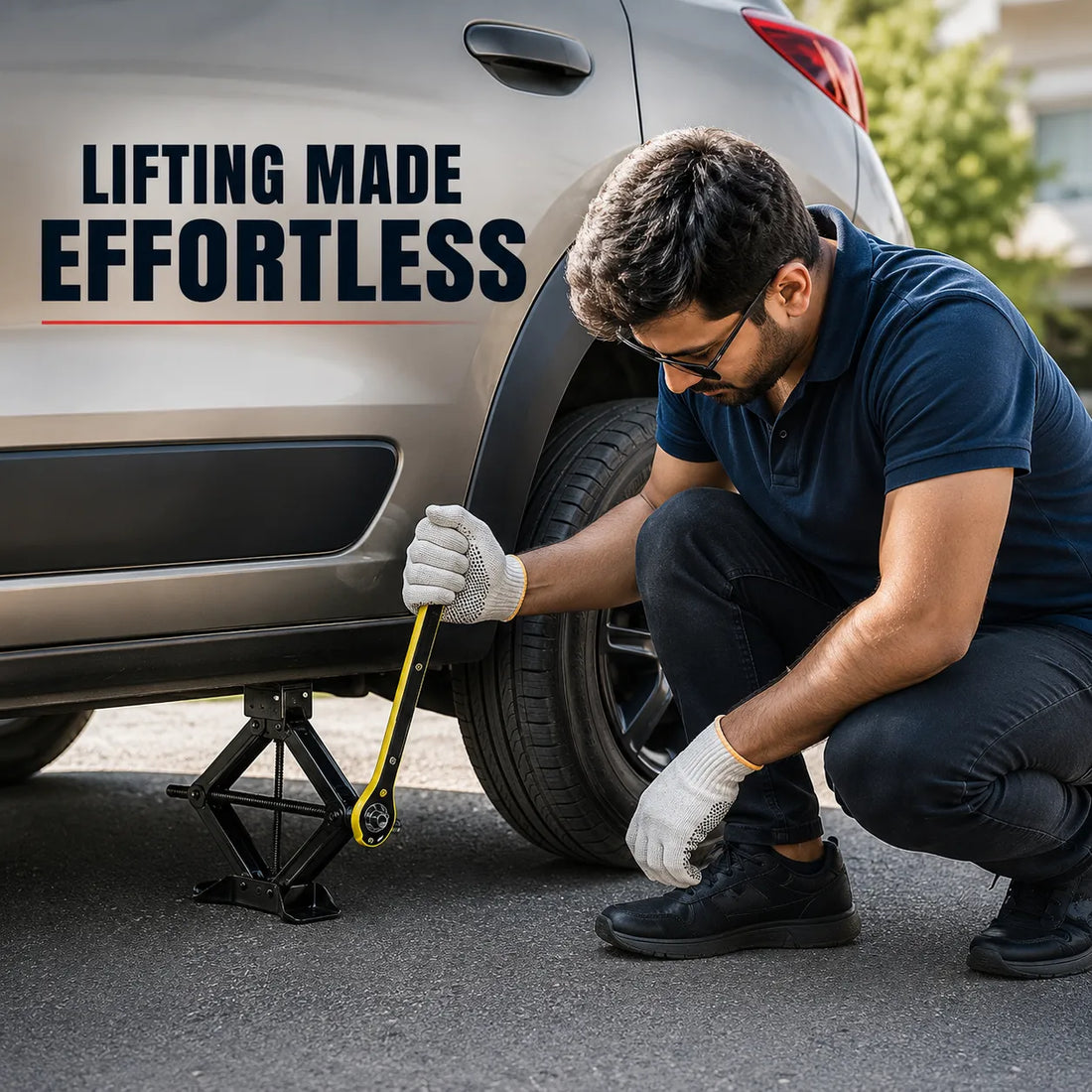 Heavy-Duty Car Jack Lifting Tool