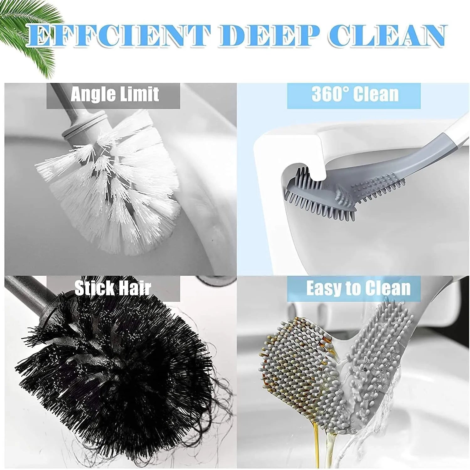 Hockey Toilet Brush Pack: Sleek, Hygienic, and Effortless Cleaning for a Sparkling Bathroom