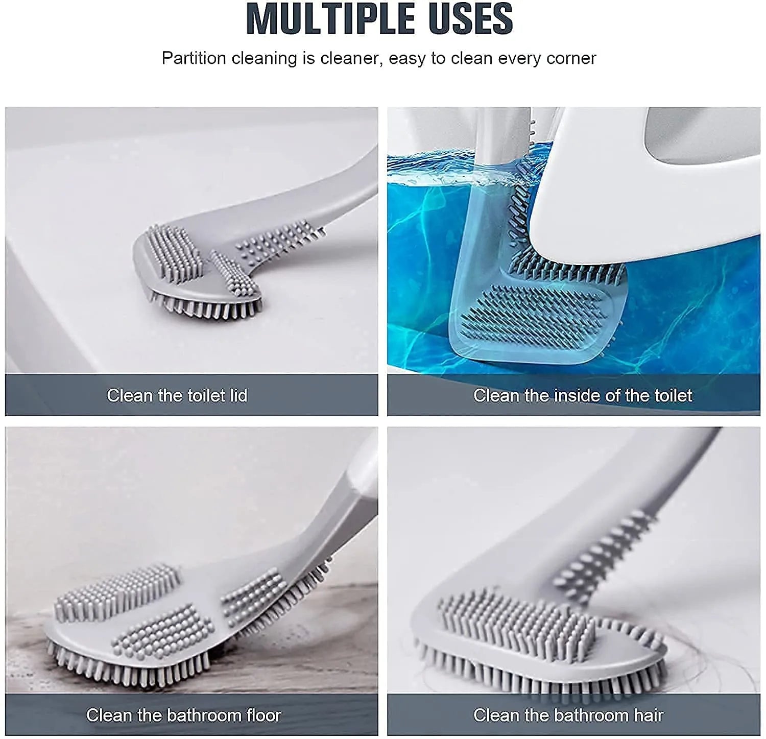 Hockey Toilet Brush Pack: Sleek, Hygienic, and Effortless Cleaning for a Sparkling Bathroom