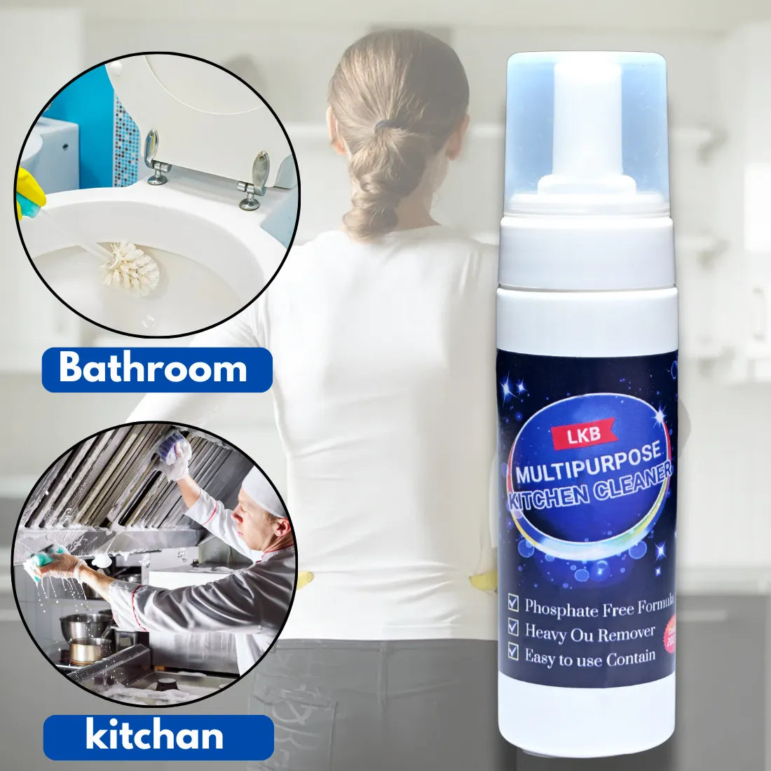 MULTI- PURPOSE KITCHEN BUBBLE CLEANER