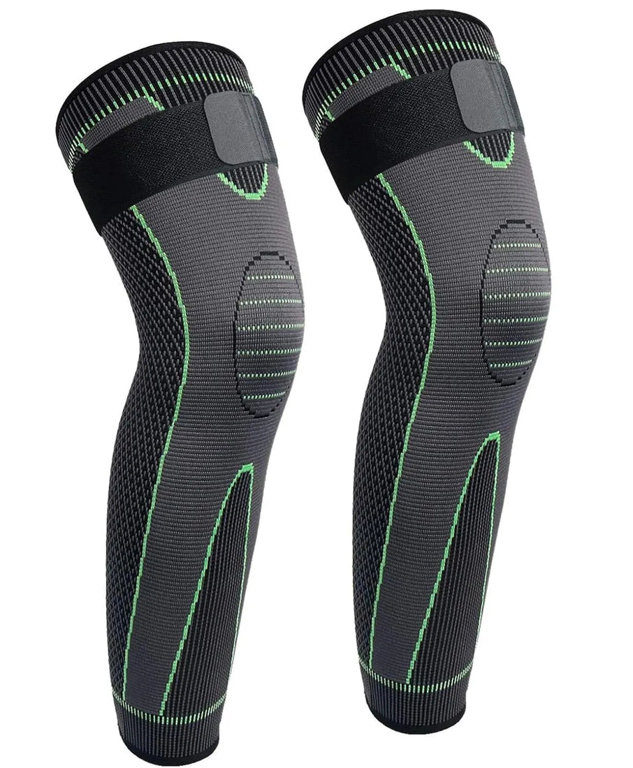 Full-Length Leg and Knee Support Compression Sleeve