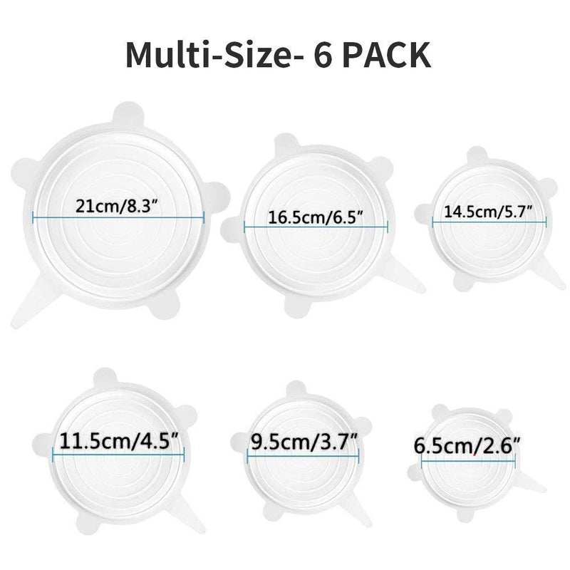 Reusable Silicone Stretch Lids | Food Storage Covers for Bowls, Cups & Containers