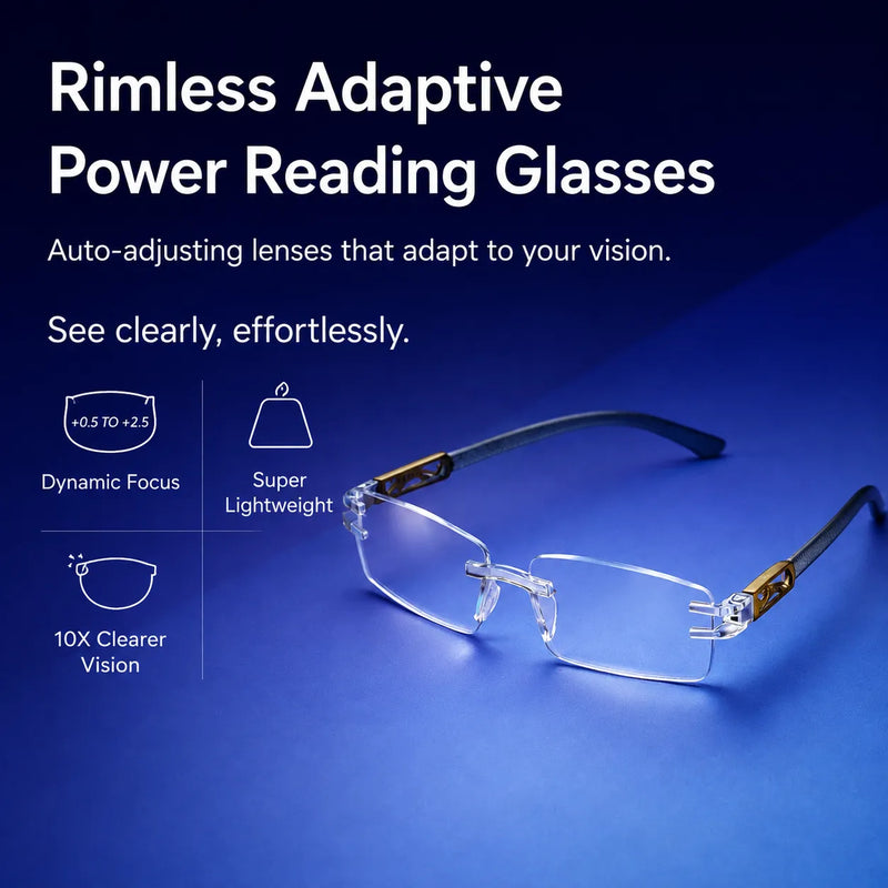 Rimless Adaptive Reading Glasses