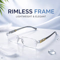 Rimless Adaptive Reading Glasses