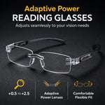 Rimless Adaptive Reading Glasses