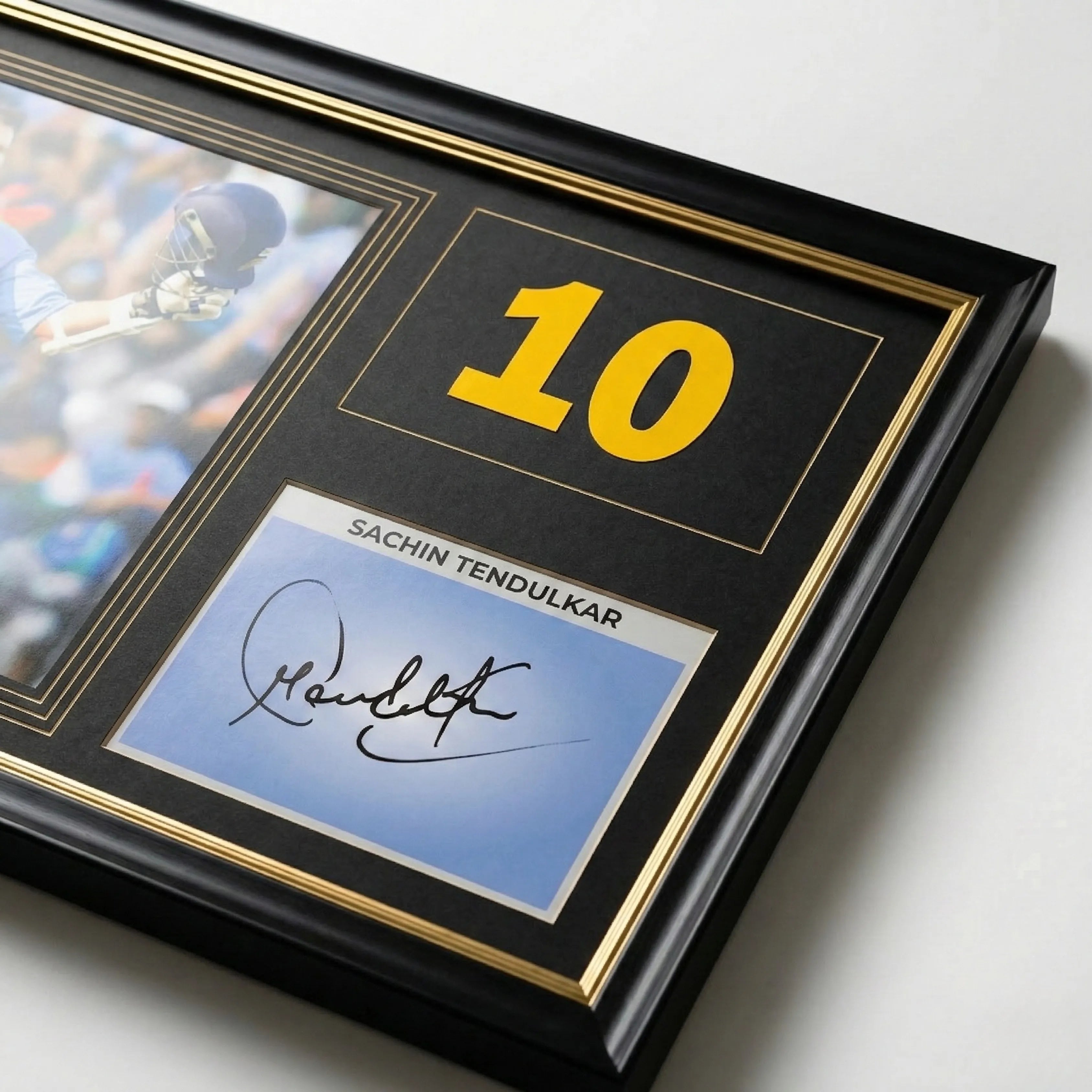 Sachin Tendulkar | Signed Frame Gold Edition – 8 × 12 Inches