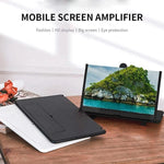 8 Inch 3D Mobile Screen Magnifier – Foldable HD Phone Screen Amplifier with 3X Magnification for All Smartphones