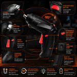 46-Piece Rechargeable Cordless Drill & Precision Screwdriver Set