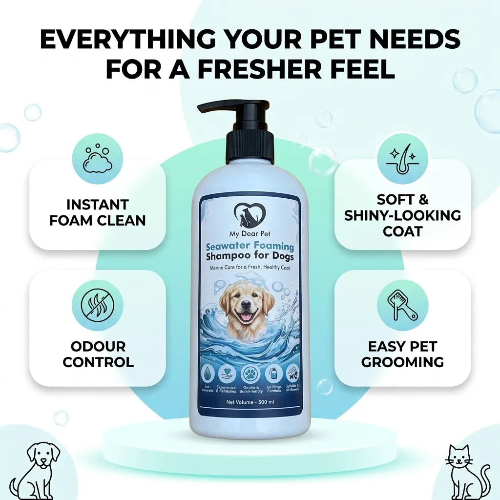 Sea-water Foaming Shampoo for Dogs and Cats