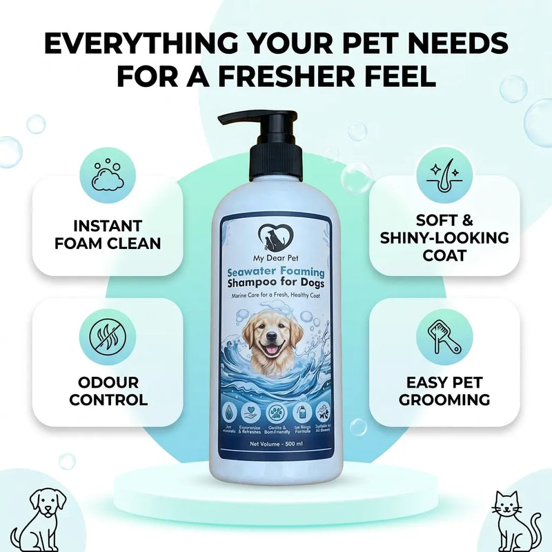 Seawater Foaming Shampoo For Dogs & Cats