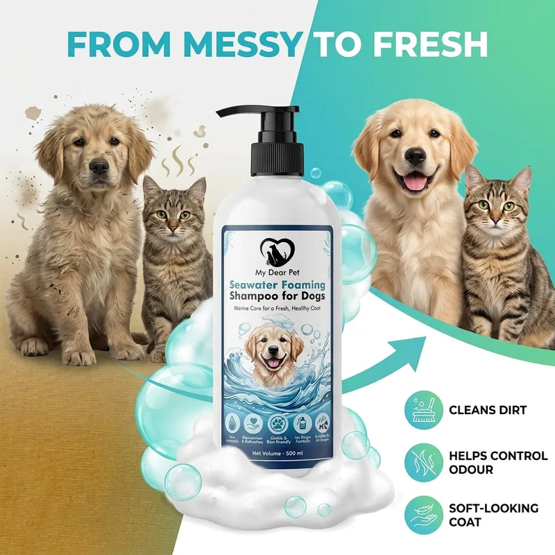 Seawater Foaming Shampoo For Dogs & Cats