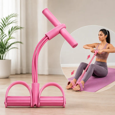 Pull Reducer Yoga Pedal Puller Resistance Bands (4-Tube)