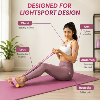 Pull Reducer Yoga Pedal Puller Resistance Bands (4-Tube)