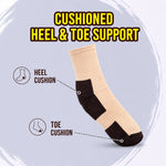 Heel & Toe Soft & Extra Padded Socks (Buy 1 Get 2 Pairs FREE)